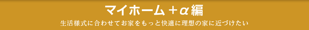 マイホーム+α編